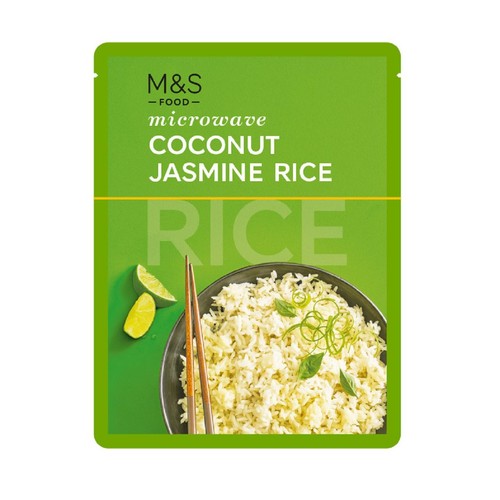 M&S Microwave Coconut Jasmine Rice 250g (Pack of 2)