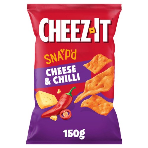 Cheez-it SNAP'D Cheese & Chilli 150g (Pack of 3)
