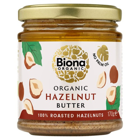 Biona Organic Hazelnut Butter 170g (Pack of 2)