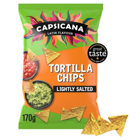 Capsicana Mexican Lightly Salted Tortilla Chips 170g (Pack of 3)