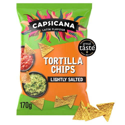 Capsicana Mexican Lightly Salted Tortilla Chips 170g (Pack of 3)