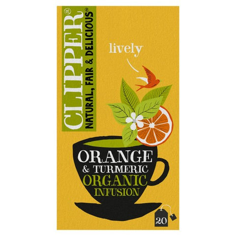Clipper Orange & Turmeric Organic Infusion 20's (Pack of 3)