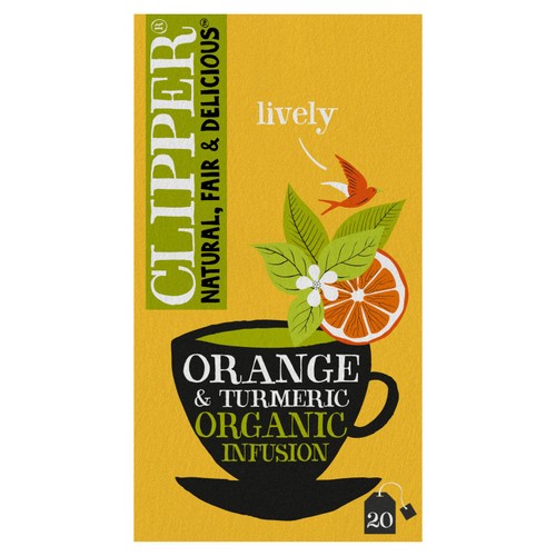 Clipper Orange & Turmeric Organic Infusion 20's (Pack of 3)