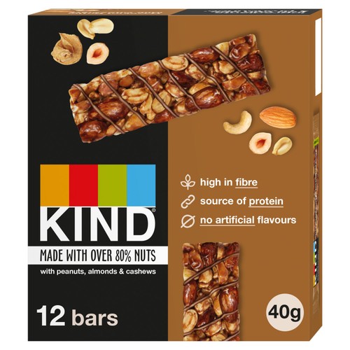 KIND Hazelnut Buttermilk Chocolate 12 x 40g (Pack of 3)
