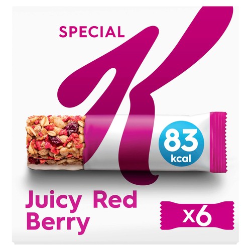 Kellogg's Special K Red Berry Cereal Bars 6 x 21g (Pack of 3)