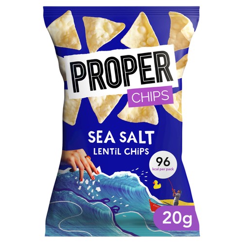 Properchips Sea Salt Lentil Chips 20g (Pack of 6)