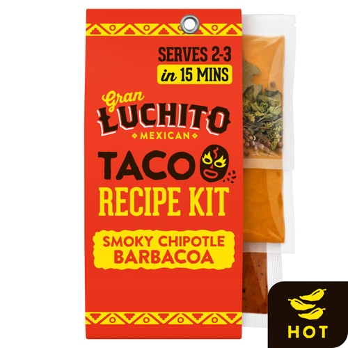 Gran Luchito  'Smoky Chipotle' Easy Barbacoa Taco Recipe Kit 303g (Pack of 2)