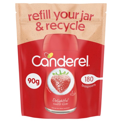 Canderel Granulated Sweetener Refill Pack 90g (Pack of 2)
