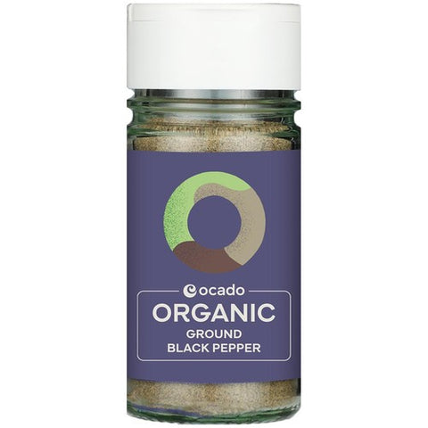 Ocado Organic Ground Black Pepper 45g (Pack of 2)