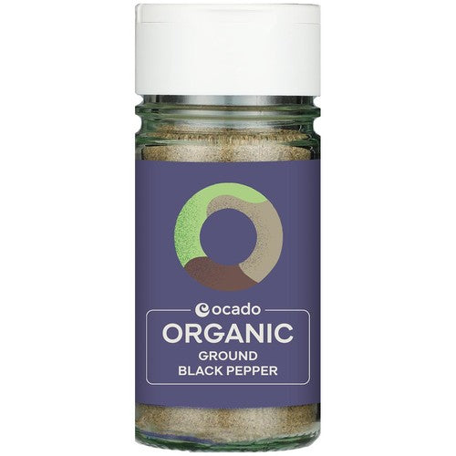 Ocado Organic Ground Black Pepper 45g (Pack of 2)