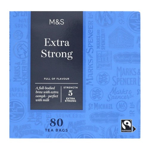M&S Fairtrade Extra Strong Tea Bags 80's (Pack of 2)