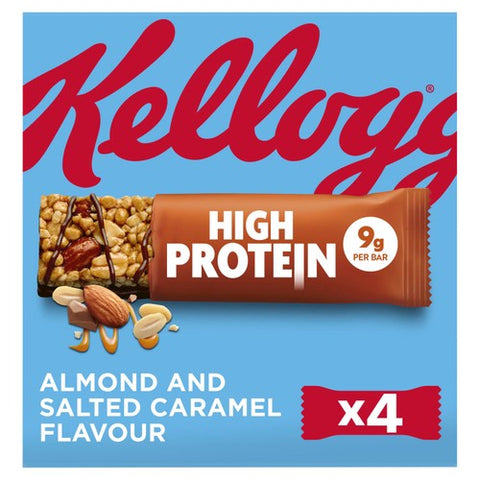Kellogg's High Protein Salted Caramel & Almond Cereal Bar 4 x 35g (Pack of 3)