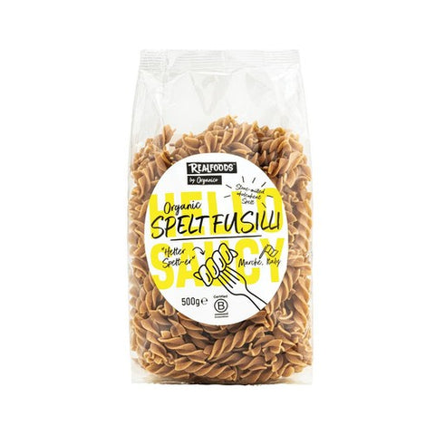 Realfoods Organic Spelt Fusilli Pasta 500g (Pack of 3)