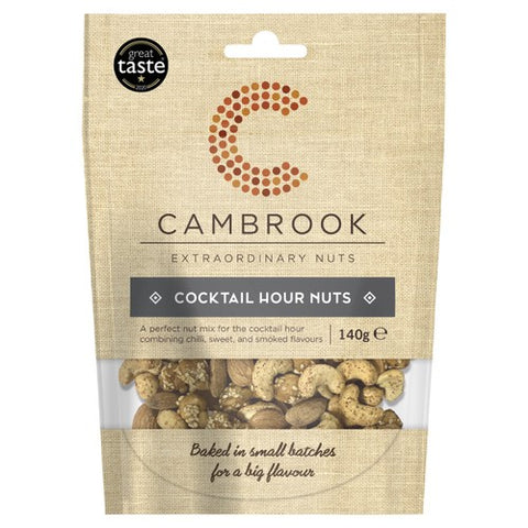 Cambrook Cocktail Hour Nuts 140g (Pack of 3)
