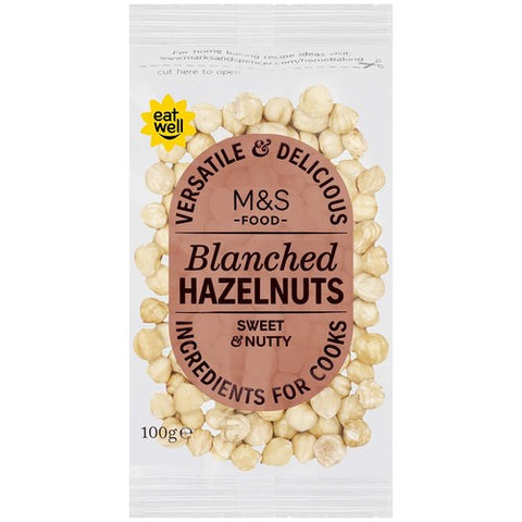 M&S Blanched Hazelnuts 100g (Pack of 3)