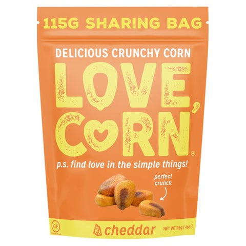 LOVE CORN Cheddar Crunchy Corn 115g (Pack of 3)