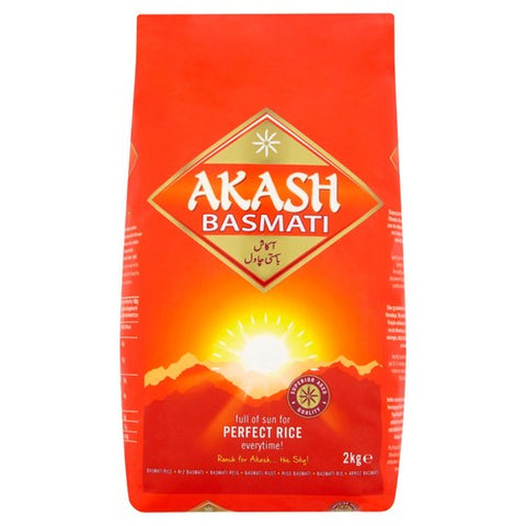 Akash Basmati Rice 2kg (Pack of 2)