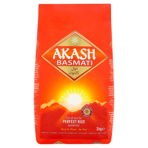 Akash Basmati Rice 2kg (Pack of 2)