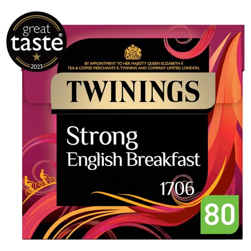 Twinings English Strong Breakfast Tea 80's (Pack of 2)