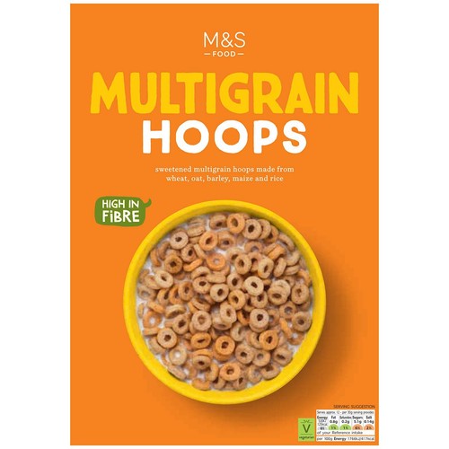 M&S Multigrain Hoops 375g (Pack of 3)