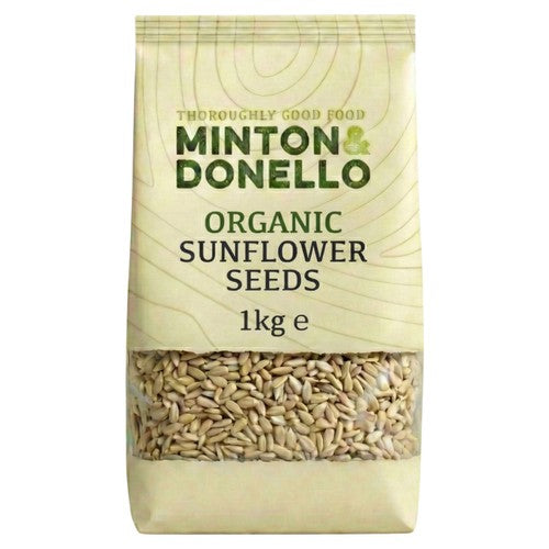 Minton & Donello Organic Sunflower Seeds 1kg (Pack of 3)