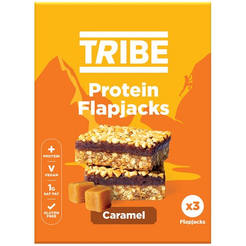 TRIBE Protein Flapjack - Caramel 3 x 38g (Pack of 3)