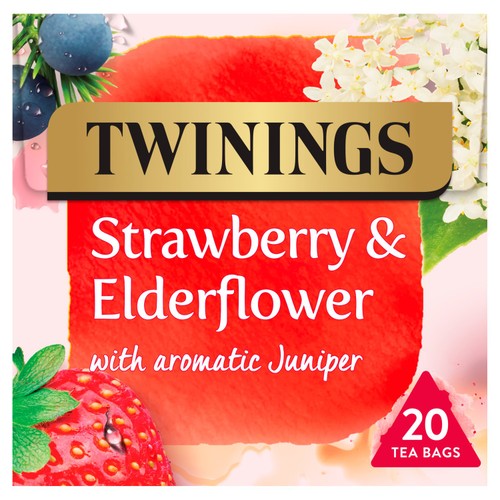 Twinings Strawberry & Elderflower Fruit Tea 20's (Pack of 3)