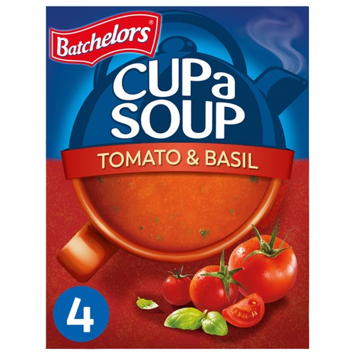 Batchelors Cup A Soup Tomato & Basil 4 x 26g (Pack of 2)