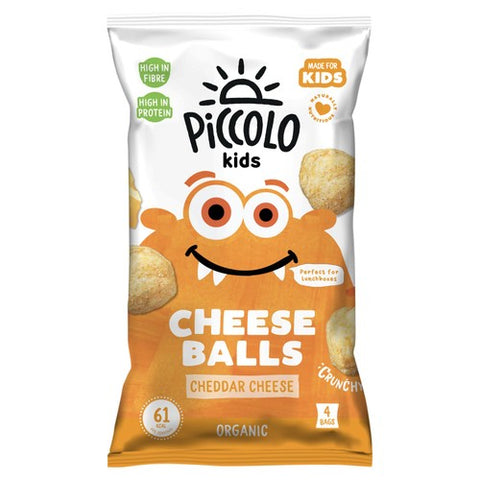 Piccolo Organic Cheese multigrain balls 4 x 15g (Pack of 3)