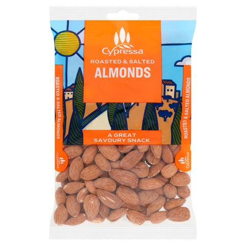 Cypressa Roasted & Salted Almonds 200g (Pack of 3)
