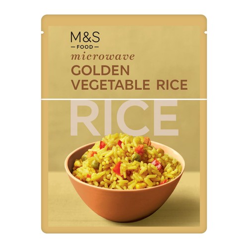 M&S Microwave Golden Vegetable Rice 250g (Pack of 2)