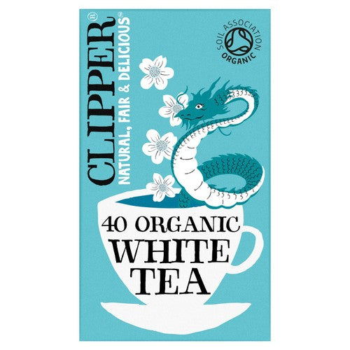 Clipper Organic & Fairtrade White Tea 40's (Pack of 3)