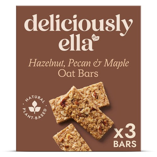 Deliciously Ella Hazelnut, Pecan & Maple Oat Bar Multipack 3 x 50g (Pack of 3)