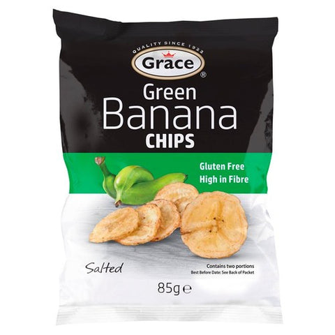 Grace Green Banana Chips 85g (Pack of 6)