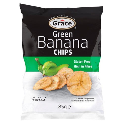 Grace Green Banana Chips 85g (Pack of 6)