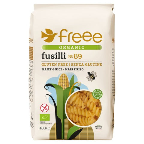 Freee Gluten Free Organic Maize & Rice Fusilli 400g (Pack of 3)