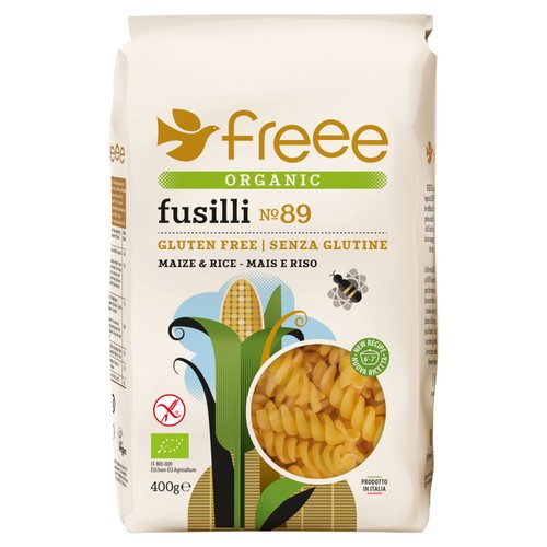 Freee Gluten Free Organic Maize & Rice Fusilli 400g (Pack of 3)