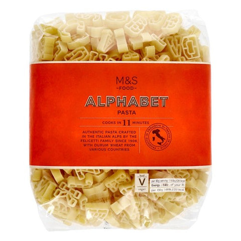 M&S Alphabet Pasta 500g (Pack of 3)