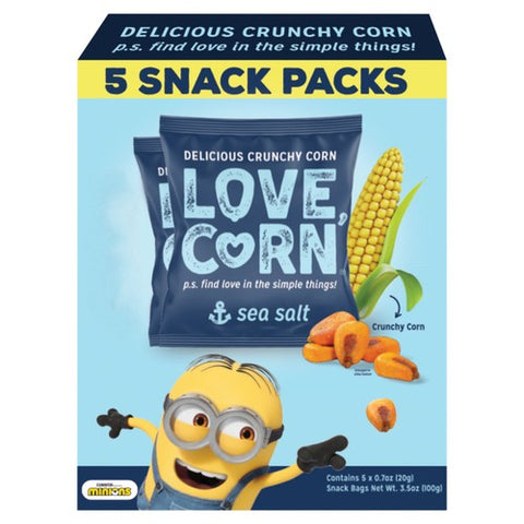 LOVE CORN Sea Salt Multipack 5 x 20g (Pack of 3)