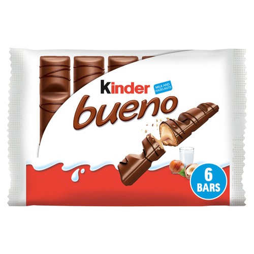 Kinder Bueno Milk Chocolate & Hazelnut Bars Multipack 3 x 43g (Pack of 3)