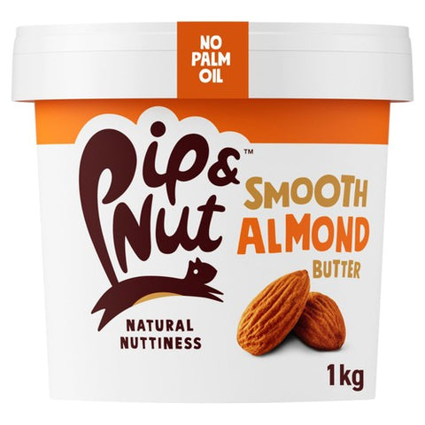 Pip & Nut Smooth Almond Butter 1kg (Pack of 2)