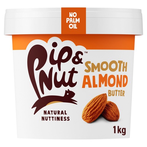 Pip & Nut Smooth Almond Butter 1kg (Pack of 2)