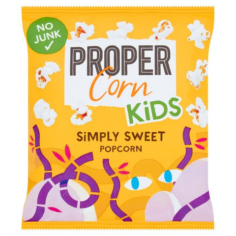 Propercorn for Kids Simply Sweet Popcorn 12g (Pack of 6)