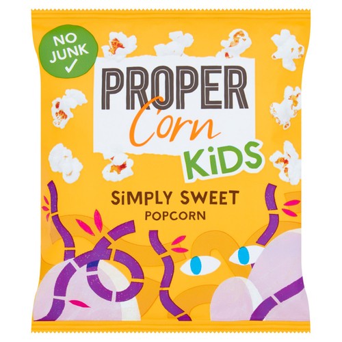 Propercorn for Kids Simply Sweet Popcorn 12g (Pack of 6)