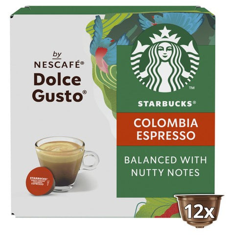 STARBUCKS Medium Colombia Coffee Pods, 12 pods pack (Pack 3)