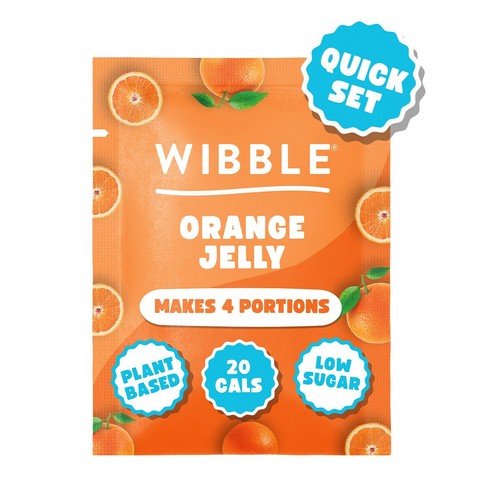 Wibble Plant-based Orange Jelly Crystals 57g (Pack of 3)