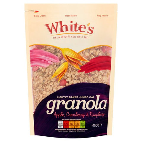 White's Apple, Cranberry & Raspberry Granola 450g (Pack of 3)