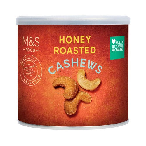 M&S Honey Roasted Cashews 300g (Pack of 3)
