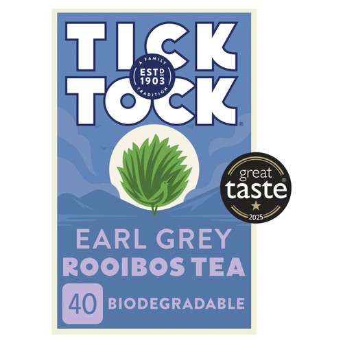 Tick Tock Rooibos Earl Grey Tea Bags 40's (Pack of 2)