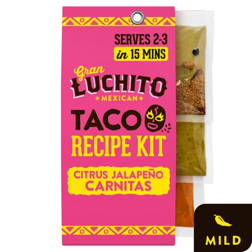 Gran Luchito 'Citrus Jalapeno' Easy Carnitas Taco Recipe Kit 270g (Pack of 2)